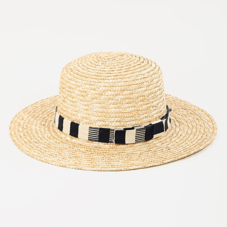 Fame Strap Wide Brim Straw Hat