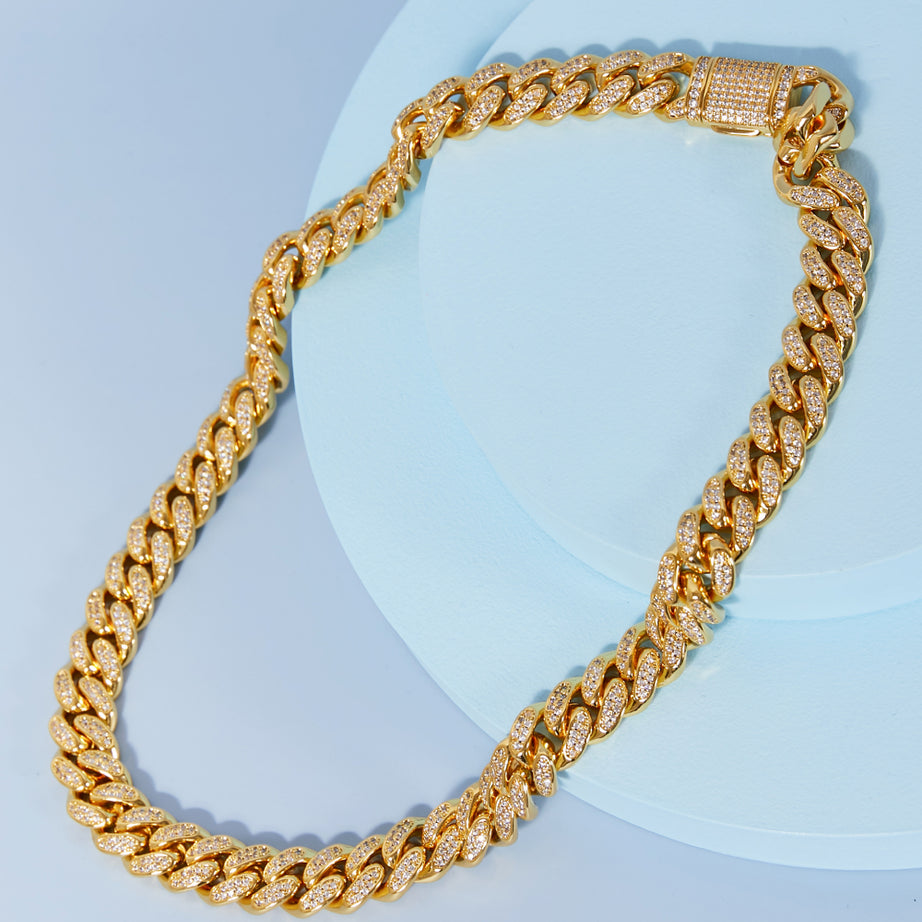 Brass Curb Chain Necklace