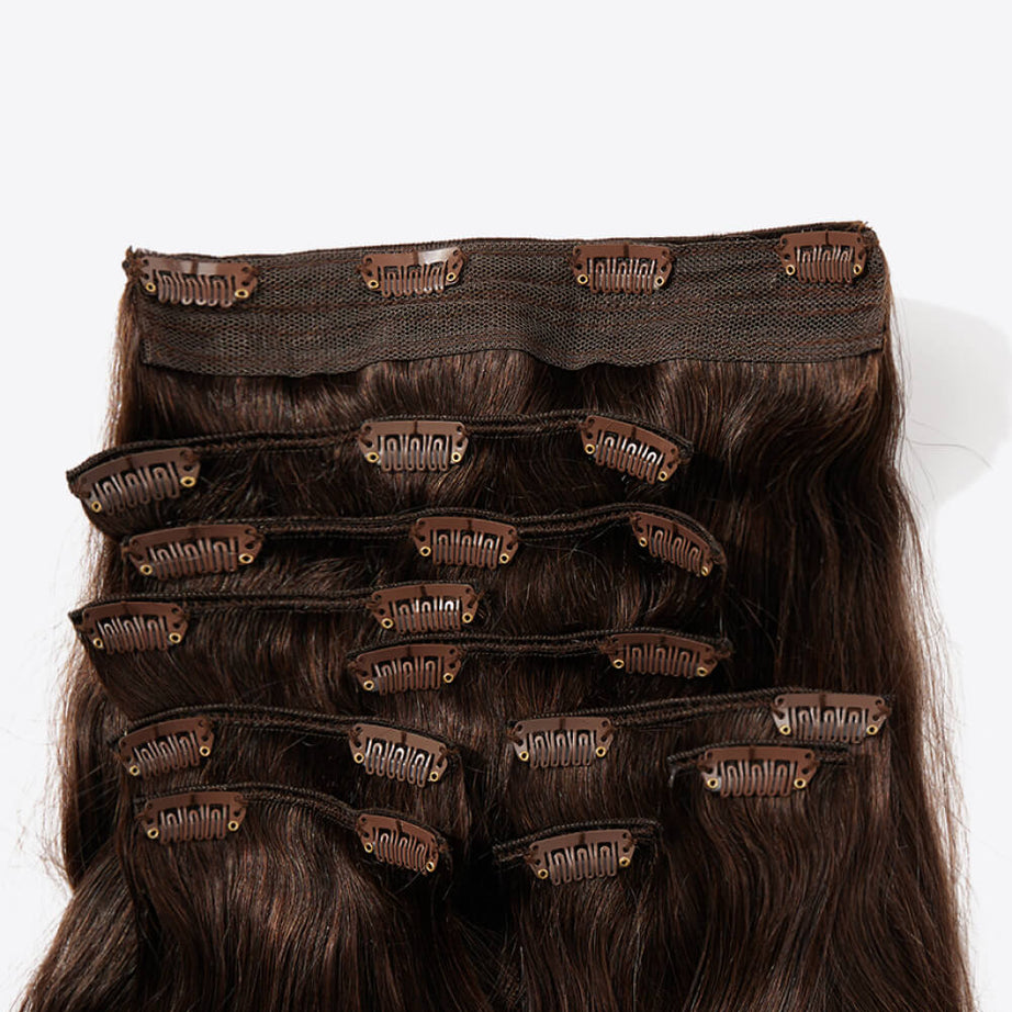 18" 200g #2 Natural Clip-in Hair Extension  Human Hair