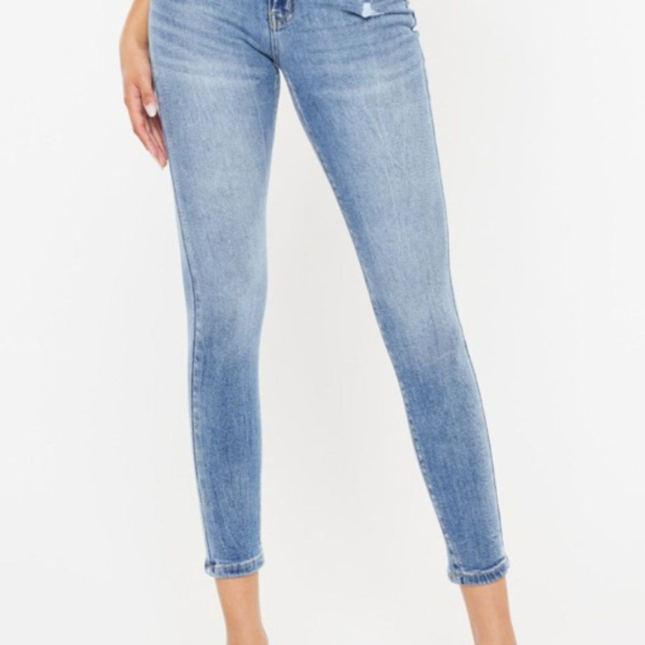 Kancan High Waist Cat's Whiskers Skinny Jeans