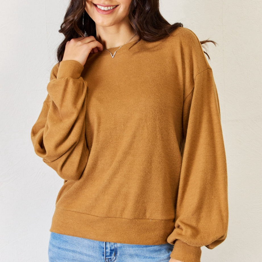 HYFVE Round Neck Long Sleeve Top