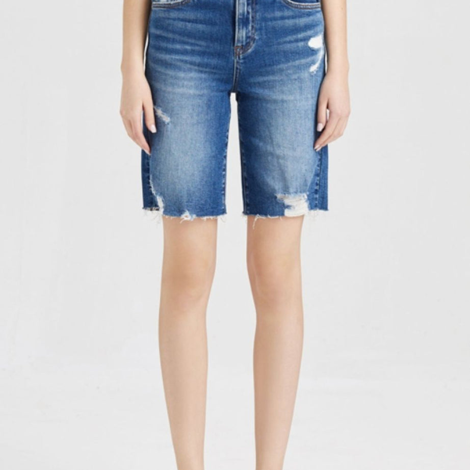 BAYEAS Full Size Super High Rise Denim Bermuda Shorts