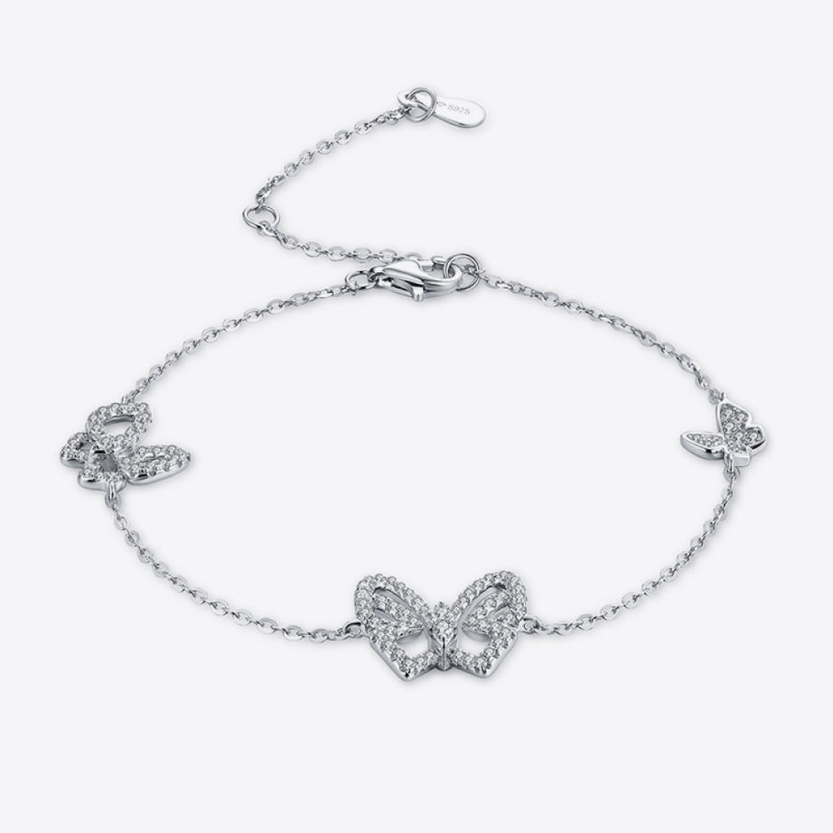 Moissanite Butterfly Shape Bracelet