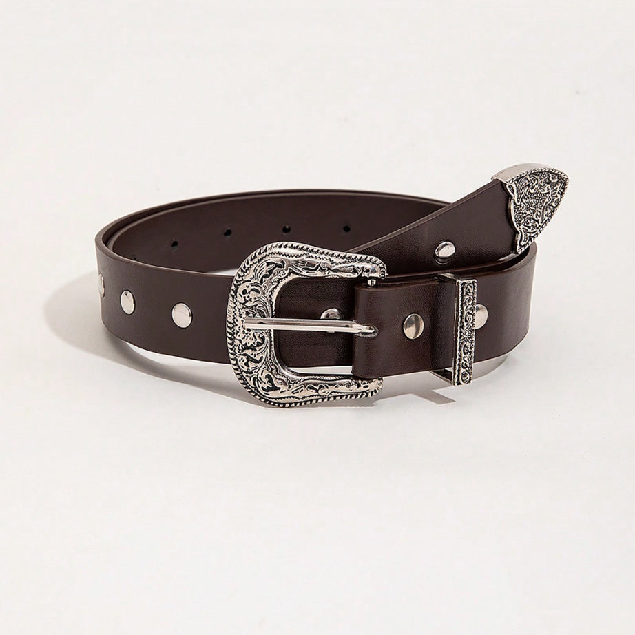 PU Leather Studded Belt