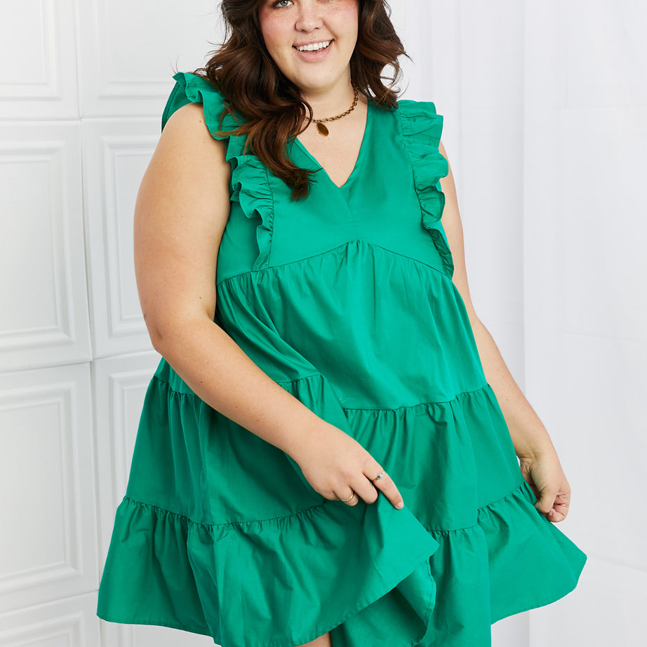 Hailey & Co Play Date Full Size Ruffle Dress