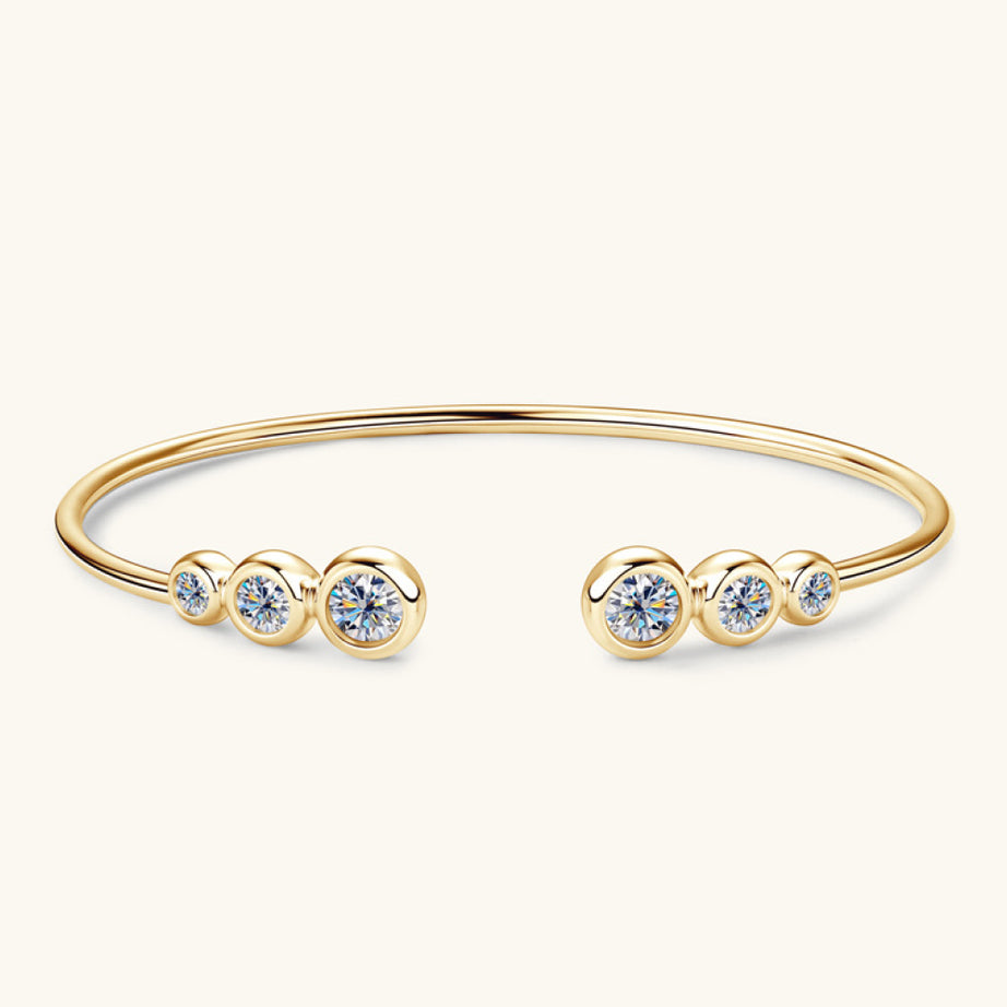 1.8 Carat Moissanite 925 Sterling Silver Bracelet