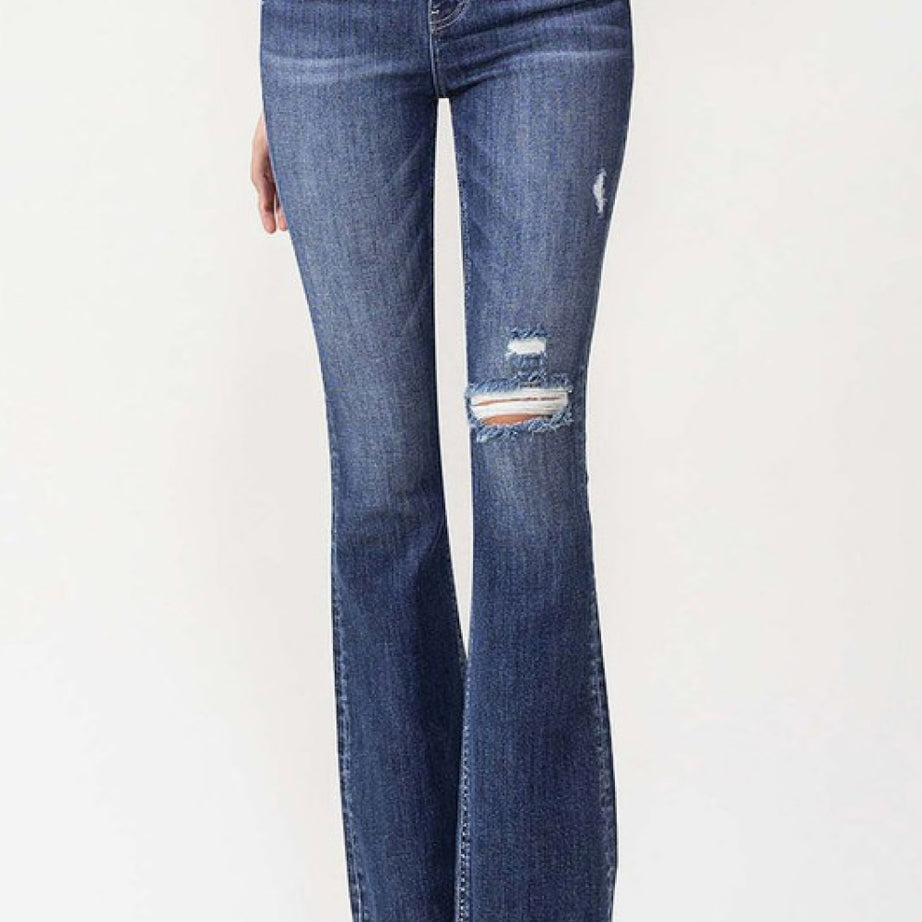 Vervet by Flying Monkey Luna Full Size High Rise Flare Jeans