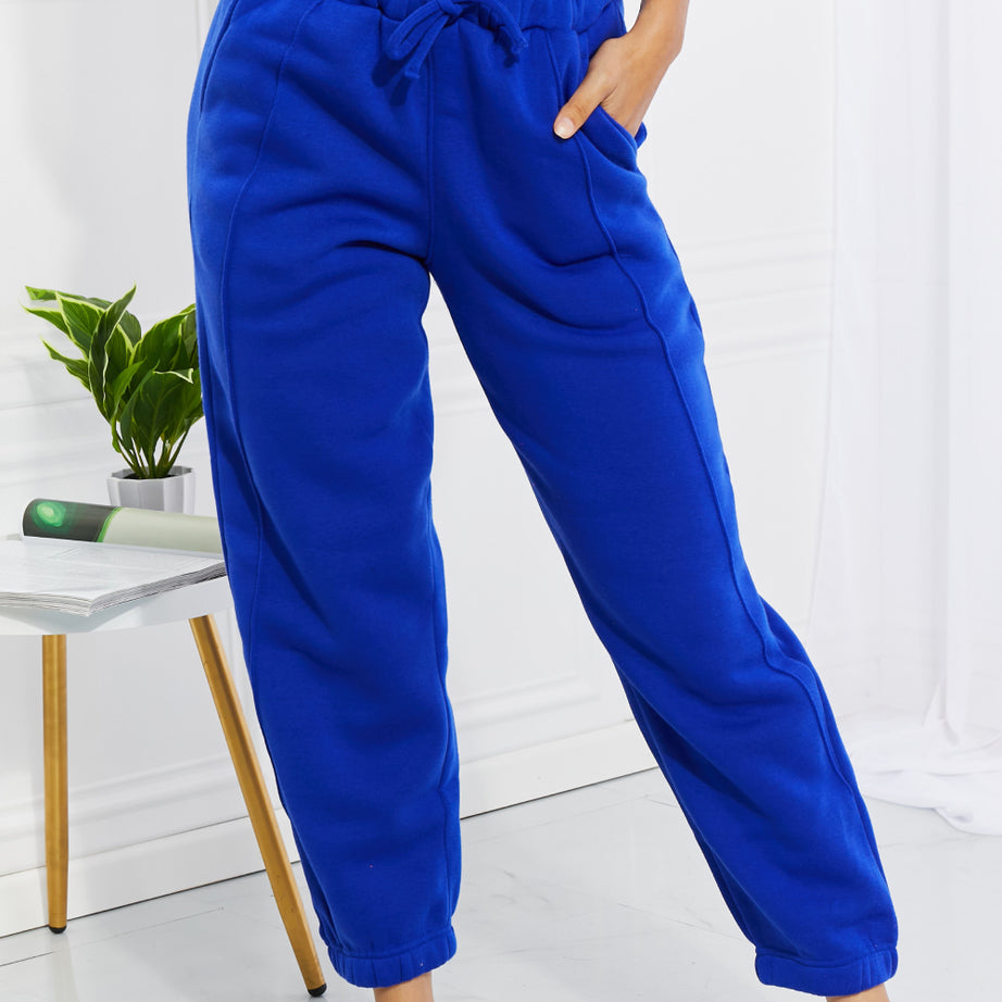 Zenana Full Size Can't Stop Me Paperbag Waist Joggers