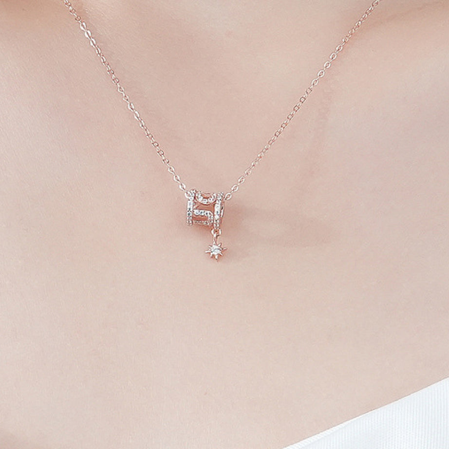 Rely On Fate Cubic Zirconia Pendant Necklace