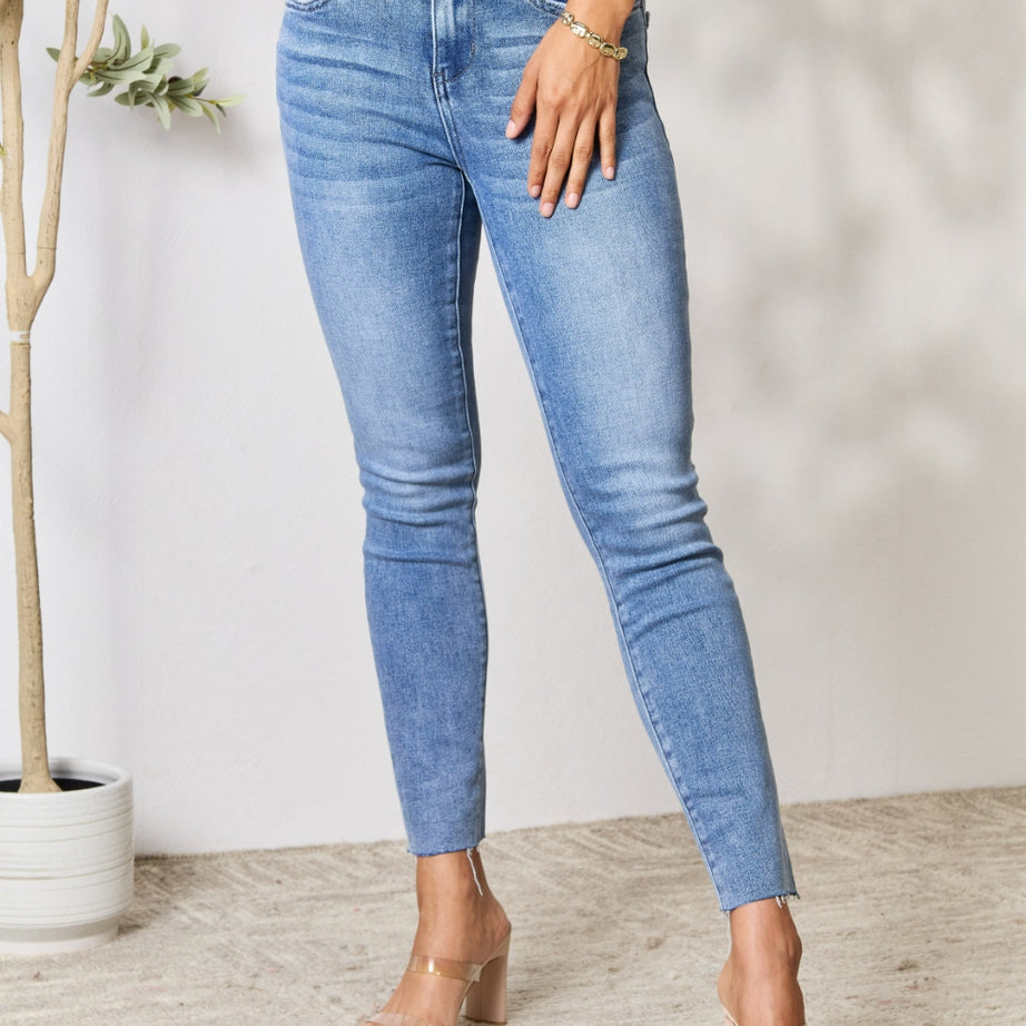 BAYEAS Raw Hem Skinny Jeans