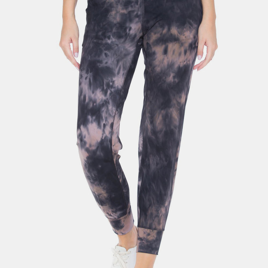 Leggings Depot Tie-Dye High Waist Cropped Leggings