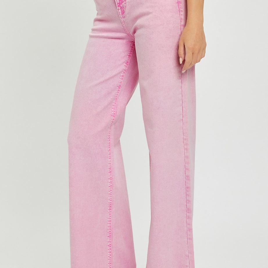 RISEN High Rise Wide Leg Jeans