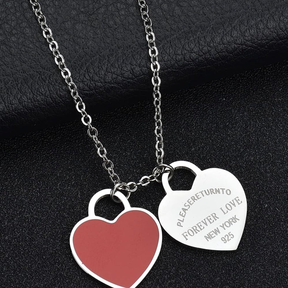 Heart Pendant Stainless Steel Necklace