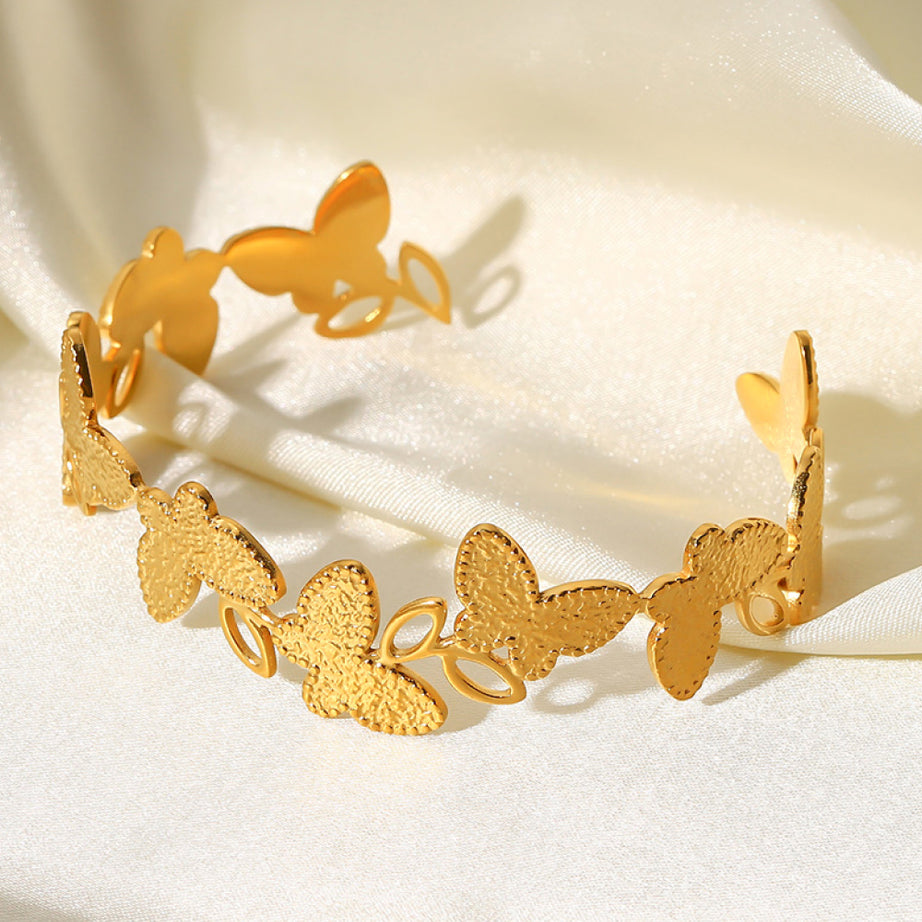 Butterfly-Shape Open Bracelet