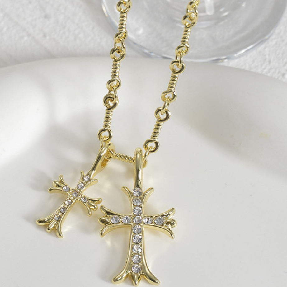 Cross Pendant Stainless Steel Necklace