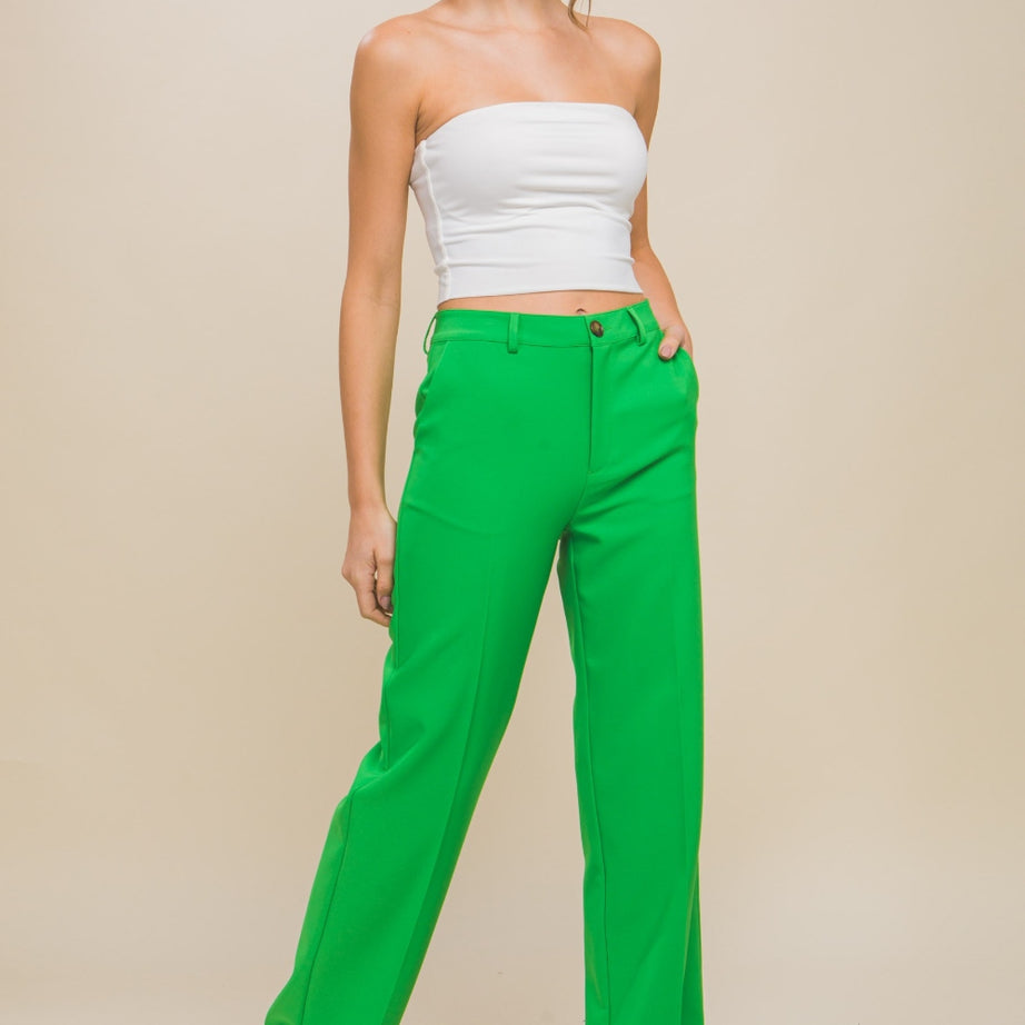 Love Tree High Waist Straight Pants