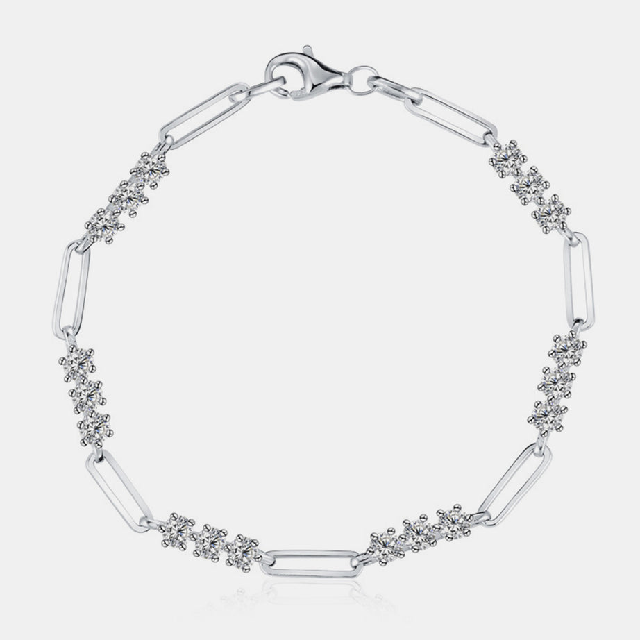 1.8 Carat Moissanite 925 Sterling Silver Bracelet